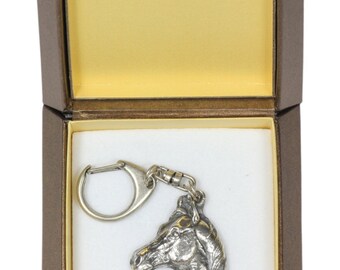 NEW, Arabian Horse, horse keyring, key holder, in casket, limited edition, ArtDog