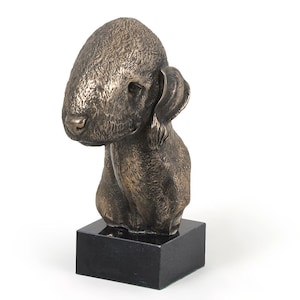 Bedlington Terrier, dog marble statue, limited edition, ArtDog. Made of cold cast bronze. Perfect gift. Limited edition