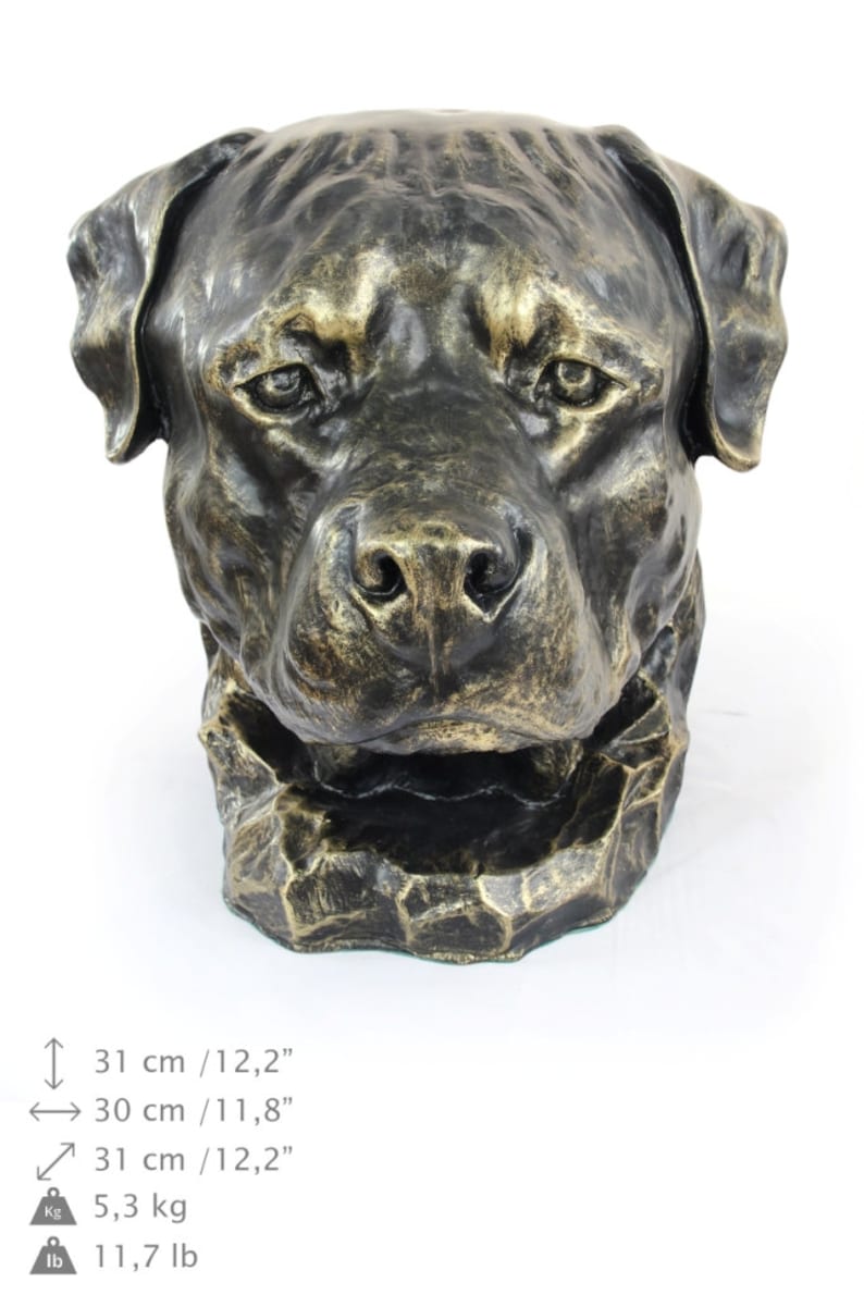 Rottweiler, Dog Big Head Statue, Limited Edition, Artdog - Etsy