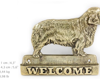 Clumber Spaniel, dog welcome, hanging decoration, limited edition, ArtDog