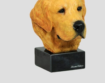 Golden Retriever, dog marble statue, painted, limited edition, make your own statue, ArtDog