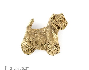 West Highland White Terrier, Poltalloch Terrier Roseneath Terrier, millesimal fineness 999, dog pin, limited edition, ArtDog