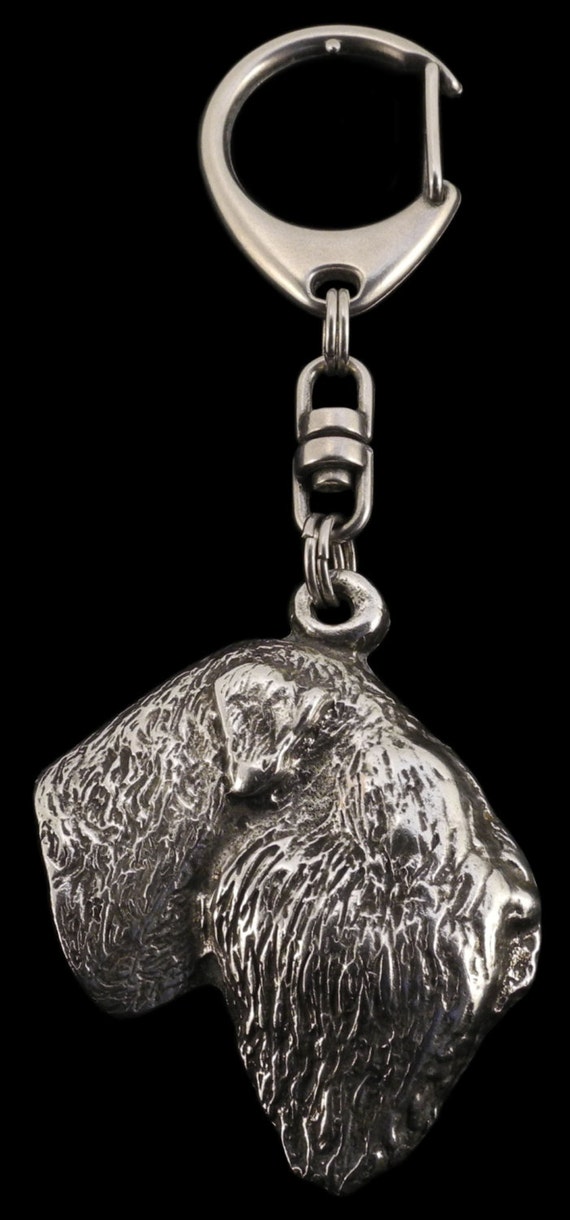 ArtDog Black Russian Terrier in Casket Key Holder Dog Keyring Limited Edition ArtDog Black Russian Terrier in Casket Key Holder Dog Keyring Limited Edition