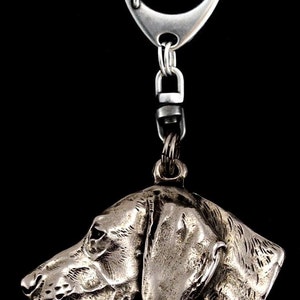 Weimaraner, Weimaraner Vorstehhund, dog keyring, keychain, limited edition, ArtDog . Dog keyring for dog lovers