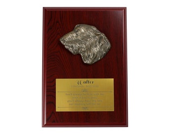 Irish Wolfhound Memorial Board, Cold Cast Bronze Plaque, Dog Loss Board, Home and Office Decor, Dog Memorial