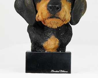 Dachshund, dog marble statue, painted, limited edition, make your own statue, ArtDog