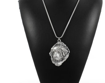 NEW, Tibetan Mastiff, dog necklace, silver chain 925, limited edition, ArtDog