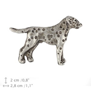Dalmatian (silver), dog pin, limited edition, ArtDog