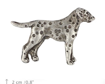 Dalmatian (silver), dog pin, limited edition, ArtDog