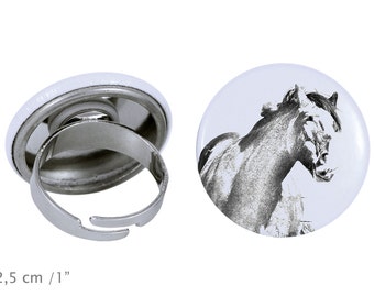 Ring with a horse - Clydesdale