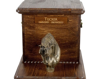 Arabian Horse Big Urn for Horse Ashes, Cutomizable urn, Urn for horse with statue, Horse memorial with sculpture