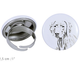 Ring with a dog - Weimaraner