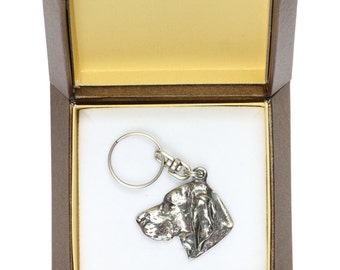 NEW, Vizsla, dog keyring, key holder, in casket, limited edition, ArtDog . Dog keyring for dog lovers