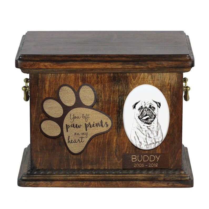 Urne Funéraire Pour Chien En Résine – Figurine Chiot Couché, Capacité 300g – Souvenir Animal De Compagnie - 10