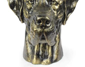 Urn for dog ashes - Great Dane statue. ArtDog Collection Cremation box, Custom urn.