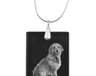 Pyrenean Shepherd,  Dog Crystal Pendant, SIlver Necklace 925, High Quality, Exceptional Gift, Collection!