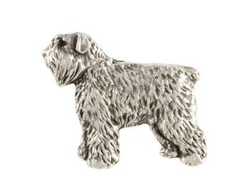 Bouvier des Flandres body, dog pin, limited edition, ArtDog