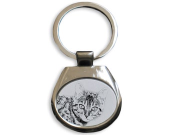Bengal - NEW collection of keyrings with images of purebred cats, unique gift, sublimation