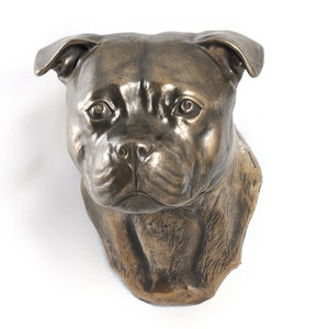 English Staffordshire Terrier, dog hanging statue, limited edition, ArtDog