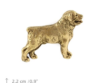 Rottweiler, millesimal fineness 999, dog pin, limited edition, ArtDog