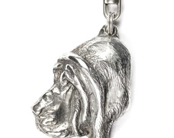 NEW, Bloodhound, dog keyring, key holder, limited edition, ArtDog . Dog keyring for dog lovers