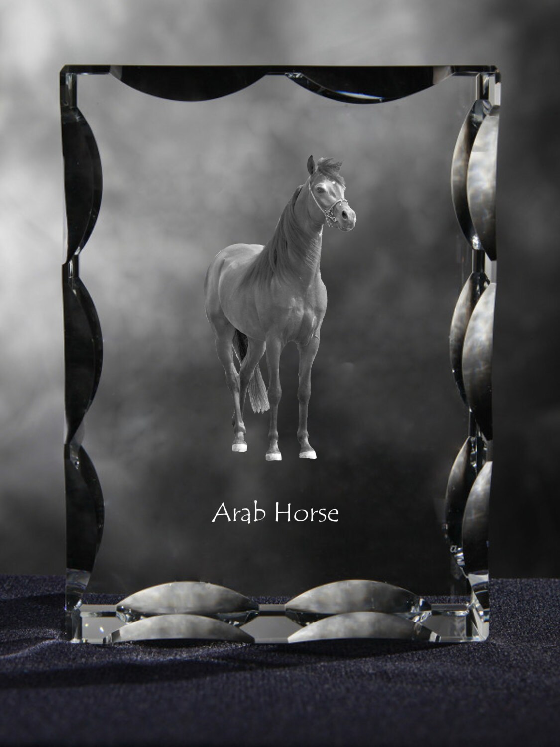 Arabian, Arab Horse, Cubic Crystal With Horse, Souvenir, Decoration, Limited Edition, Collection