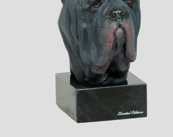 Neapolitan Mastiff, dog marble statue, painted, limited edition, make your own statue, ArtDog