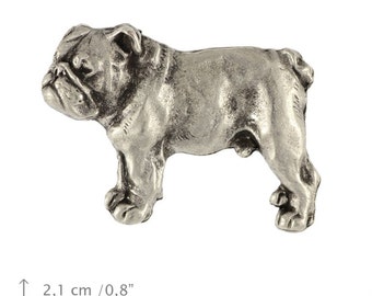 English Bulldog (body), dog pin, limited edition, ArtDog