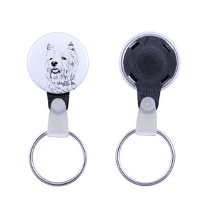 Keyring with a dog -West Highland White Terrier