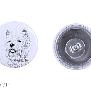 Earrings with a dog - West Highland White Terrier