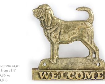 Bloodhound, dog welcome, hanging decoration, limited edition, ArtDog