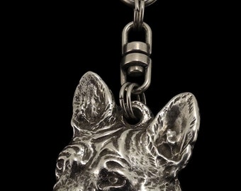 Basenji, dog keyring, keychain, limited edition, ArtDog . Dog keyring for dog lovers