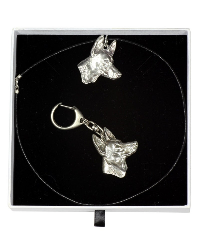 ArtDog Pharaoh Hound Dog Keyring Limited Edition in Casket Key Holder ArtDog Pharaoh Hound Dog Keyring Limited Edition in Casket Key Holder