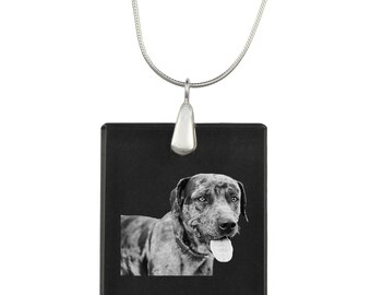 Catahoula Cur,  Dog Crystal Pendant, SIlver Necklace 925, High Quality, Exceptional Gift, Collection!