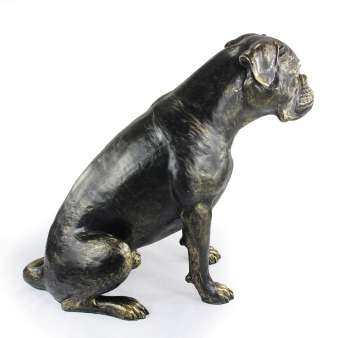 Boxer sitting Dog Natural Size Statue Limited Edition Etsy