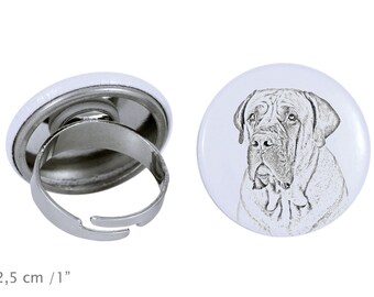 Ring with a dog-Boerboel