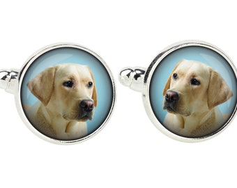 Labrador Retriever. Cufflinks for dog lovers. Photo jewellery. Men's jewellery. Handmade