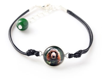 Poodle. Bracelet for people who love dogs. Photojewelry. Handmade.