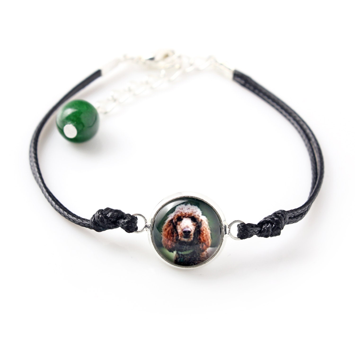 Poodle. Bracelet for people who love dogs. Photojewelry. Handmade.