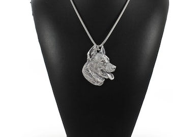 NEW, Beauceron, dog necklace, silver cord 925, limited edition, ArtDog