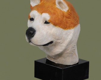 Akita Inu, dog marble statue, painted, limited edition, make your own statue, ArtDog