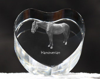 Hanoverian , crystal heart with horse, souvenir, decoration, limited edition, Collection