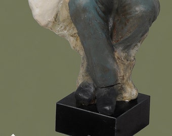 Bull Terrier, dog marble statue, painted, limited edition, make your own statue, ArtDog