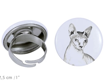 Ring with a cat - Sphynx cat