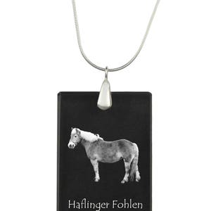 Haflinger,  Horse Crystal Pendant, SIlver Necklace 925, High Quality, Exceptional Gift, Collection!