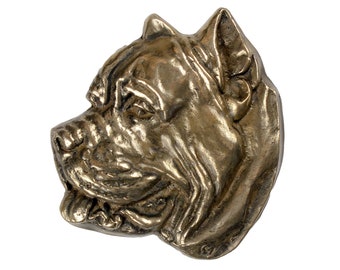 Presa Canario Bust, Cold Cast Bronze Sculpture, Small dog bust, Home and Office Decor, Dog Trophy, Dog Memorial