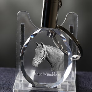 Danish Warmblood   , Horse Crystal Keyring, Keychain, High Quality, Exceptional Gift