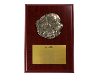 Newfoundland Memorial Board, Cold Cast Bronze Plaque, Dog Loss Board, Home and Office Decor, Dog Memorial