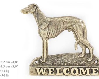 Whippet, dog welcome, hanging decoration, limited edition, ArtDog