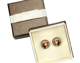 Bullmastiff. Cufflinks with box for dog lovers. Photo jewellery. Men's jewellery. Handmade